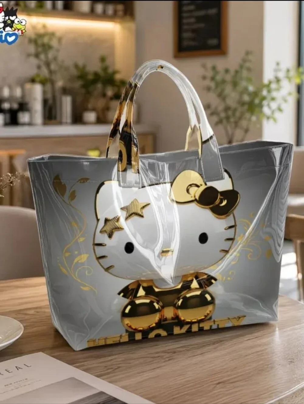 Hello Kitty Daily Comnute Luxury Large PVC Tote Handbag
